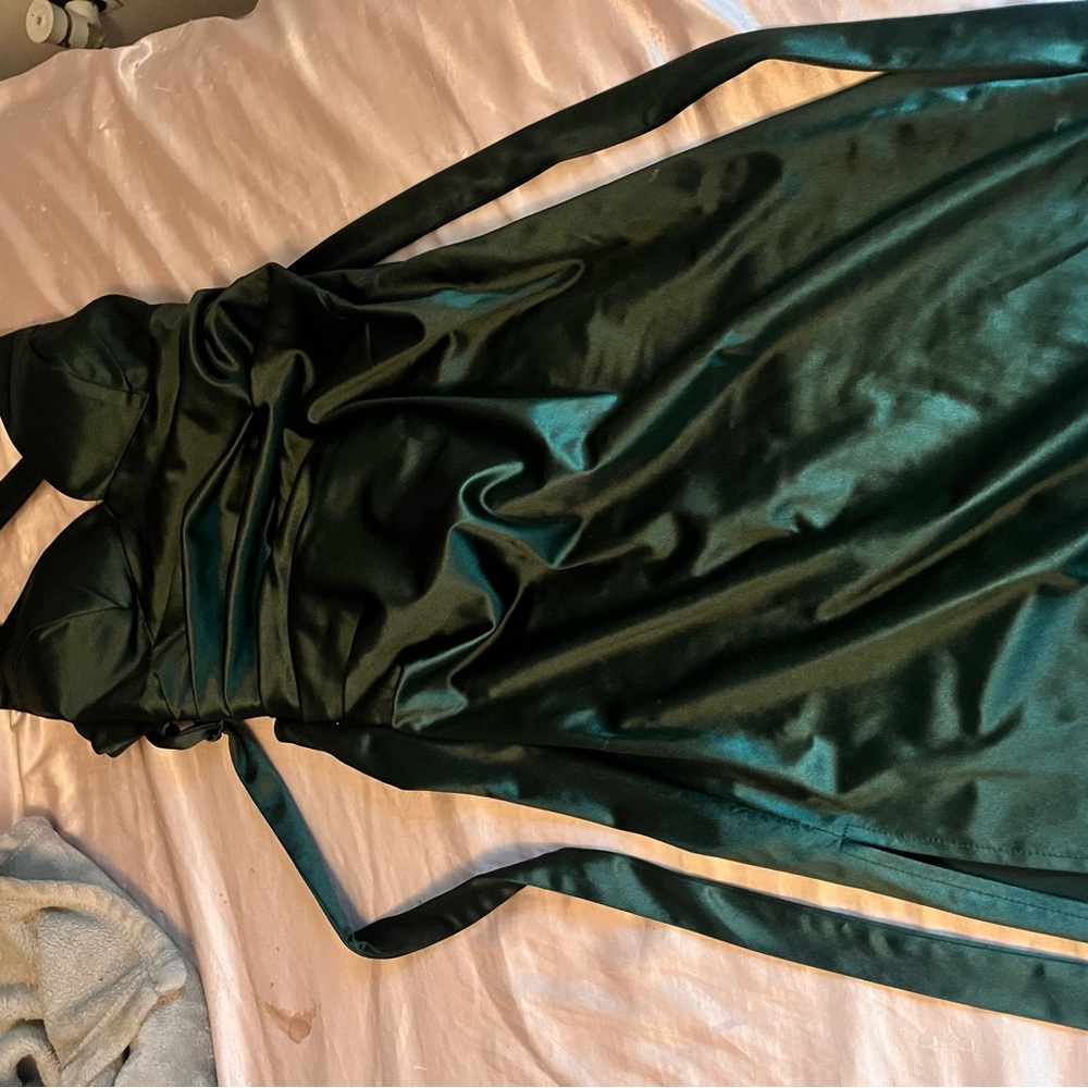Green Halter Windsor Dress